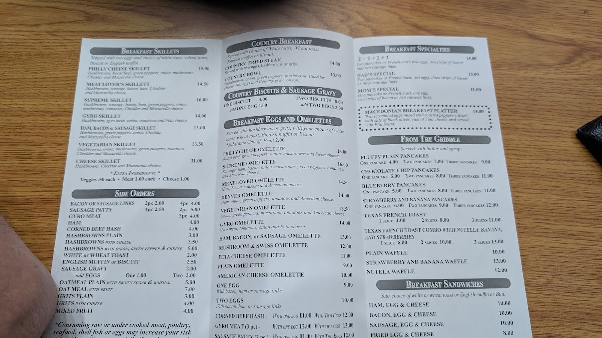 Jenisa's Diner Photo Menu 10
