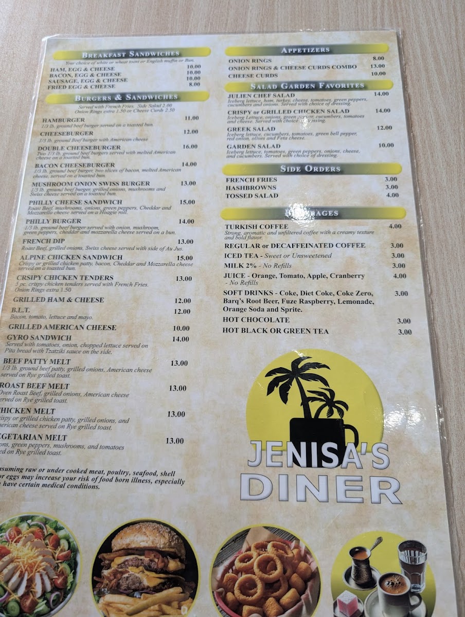 Jenisa's Diner Photo Menu 7