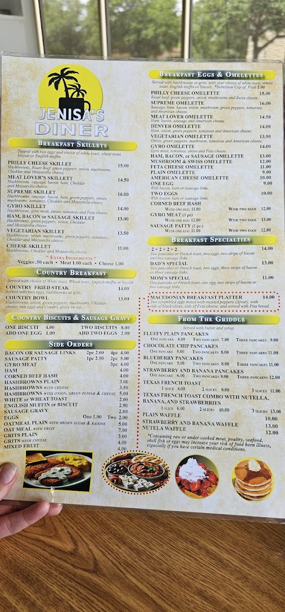 Jenisa's Diner Photo Menu 8
