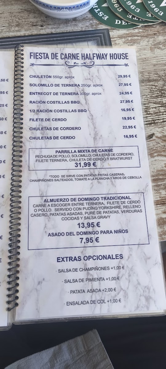 Halfway House Poniente Photo Menu 3