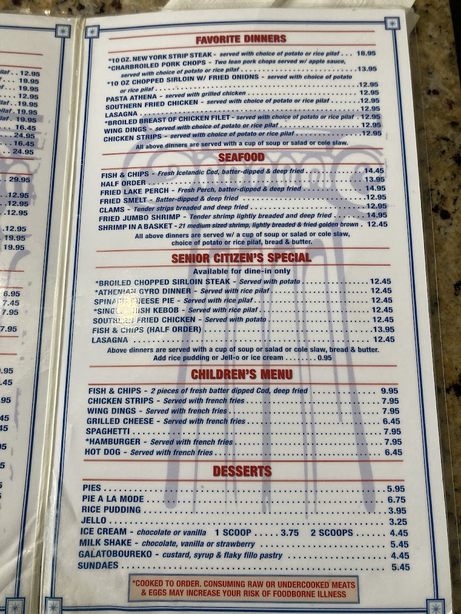Athenian Shish Kebob Photo Menu 2