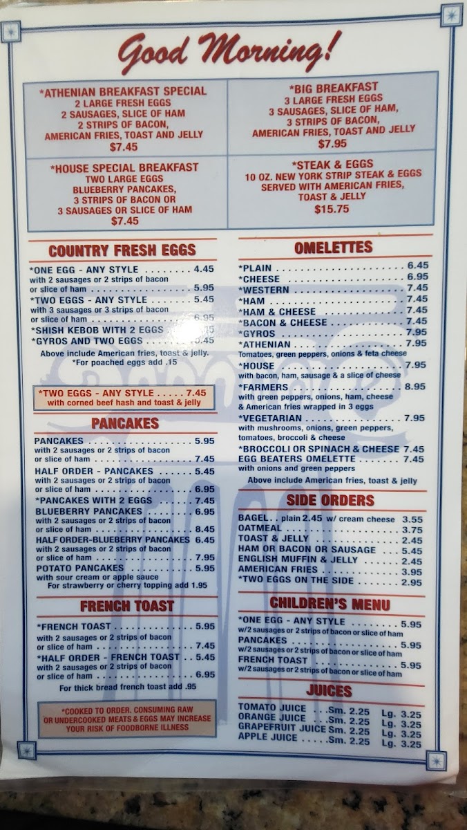 Athenian Shish Kebob Photo Menu 3