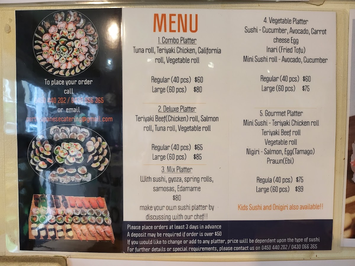 Mama's & Papa's Japanese Cafe Photo Menu 3