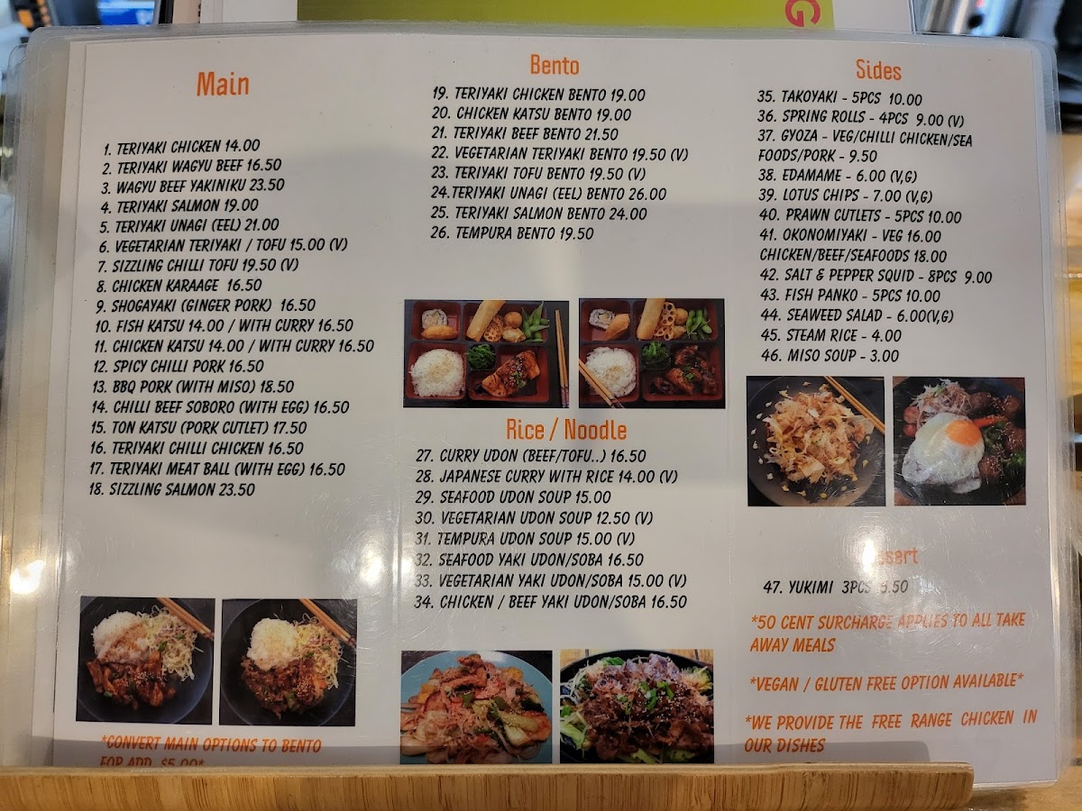 Mama's & Papa's Japanese Cafe Photo Menu 5
