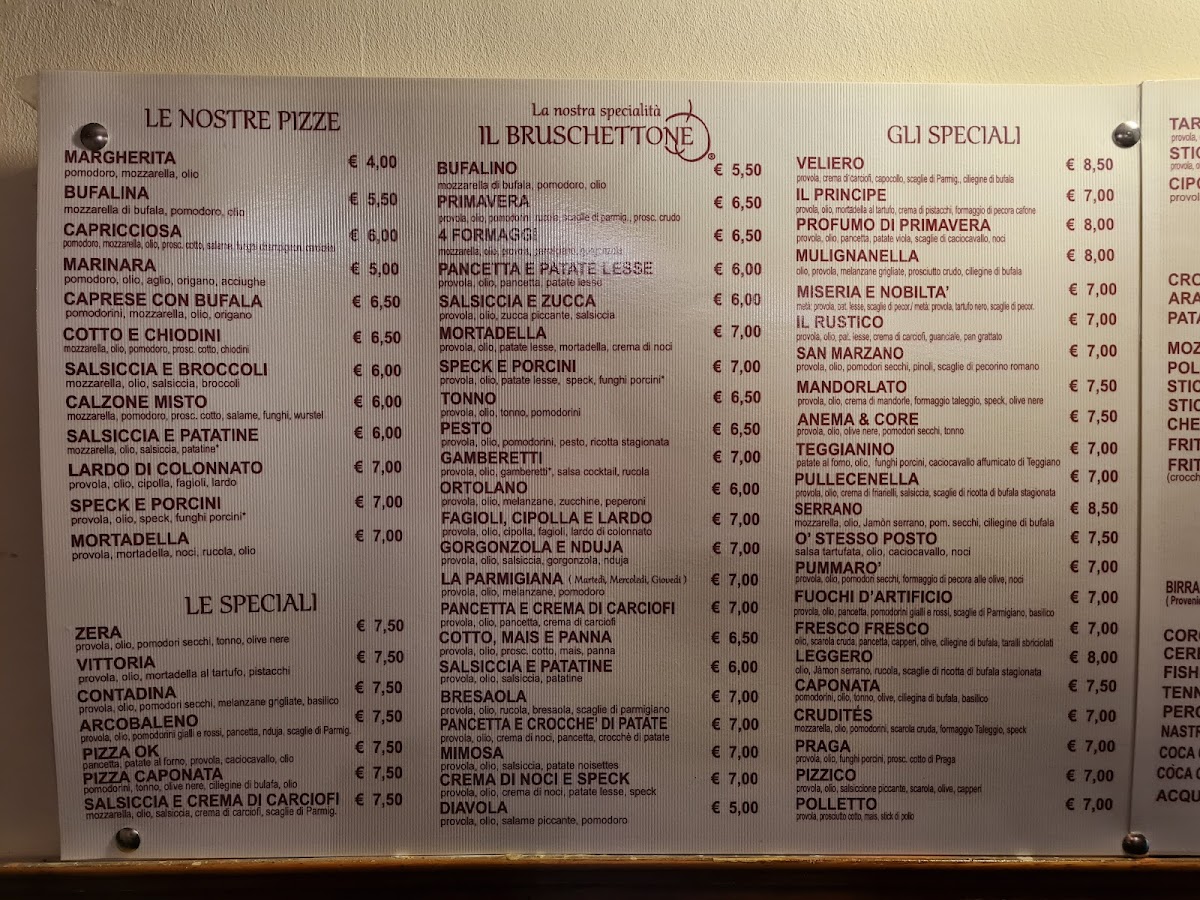 PIZZERIA 'O STESSO POSTO IL BRUSCHETTONE® Photo Menu 1