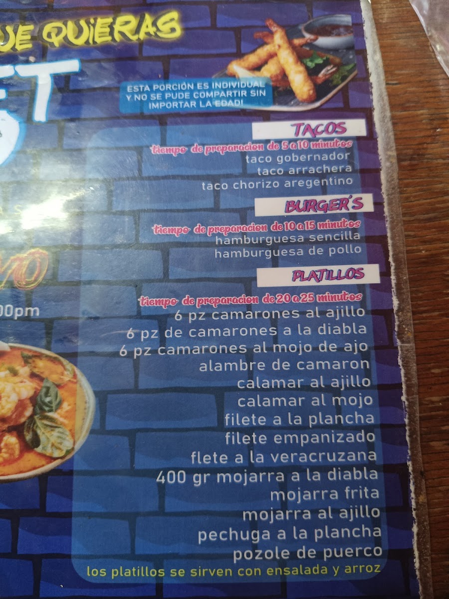 Marisqueria de Real Photo Menu 3