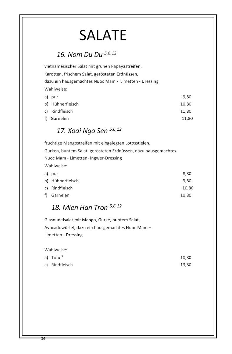 Fam Linh Vegan & Vietnamese Cuisine Photo Menu 1