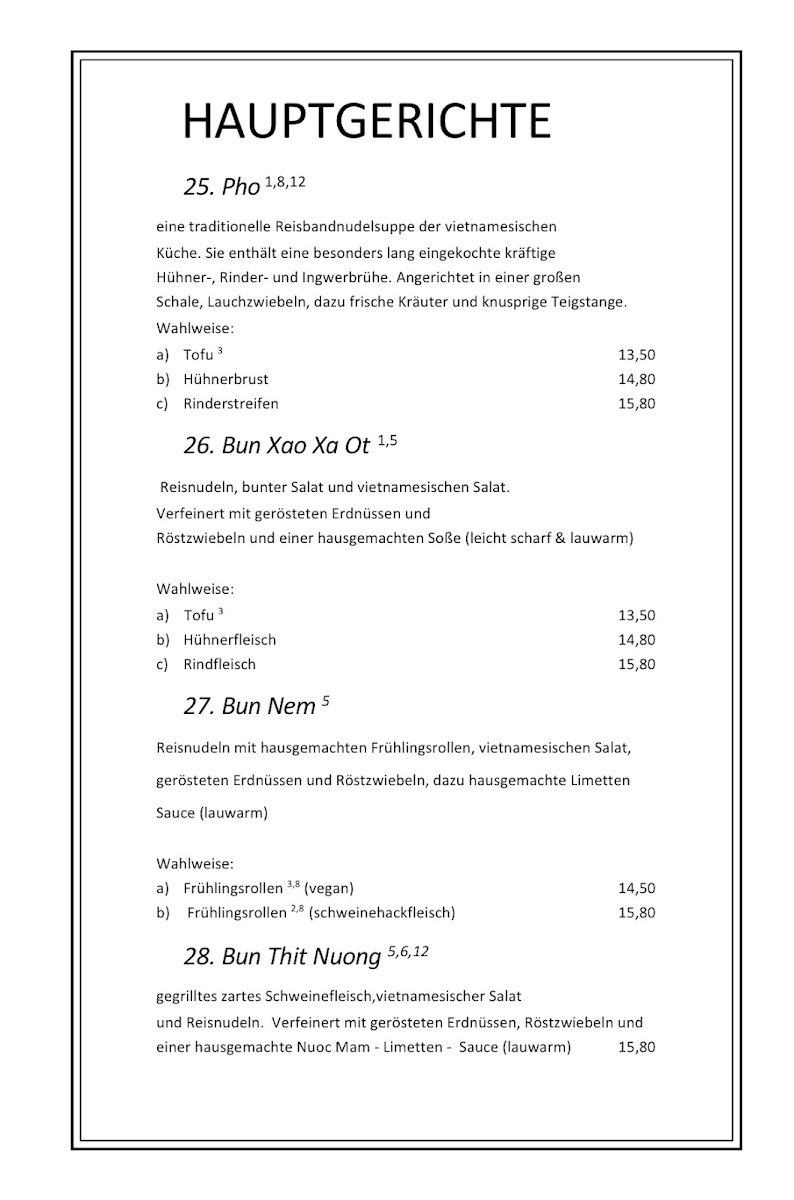 Fam Linh Vegan & Vietnamese Cuisine Photo Menu 3