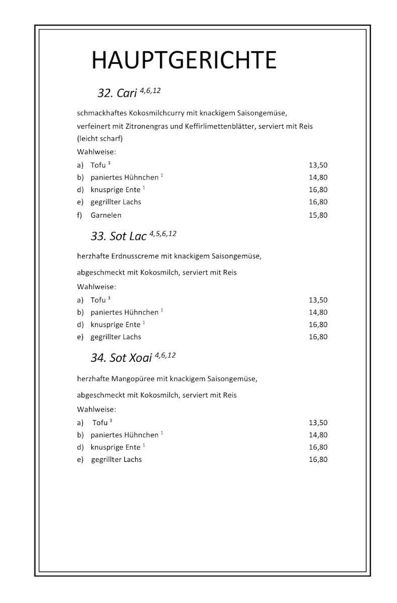 Fam Linh Vegan & Vietnamese Cuisine Photo Menu 5