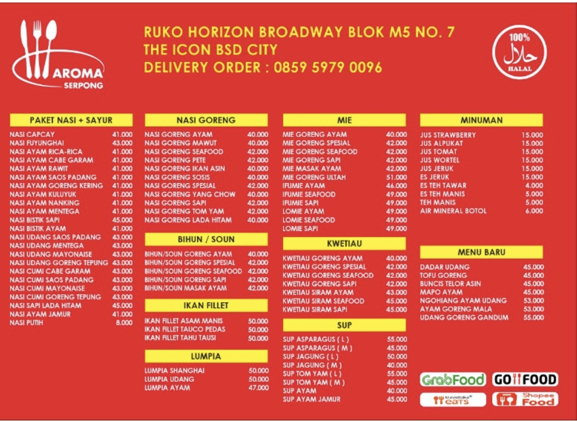 Aroma Serpong Photo Menu 1