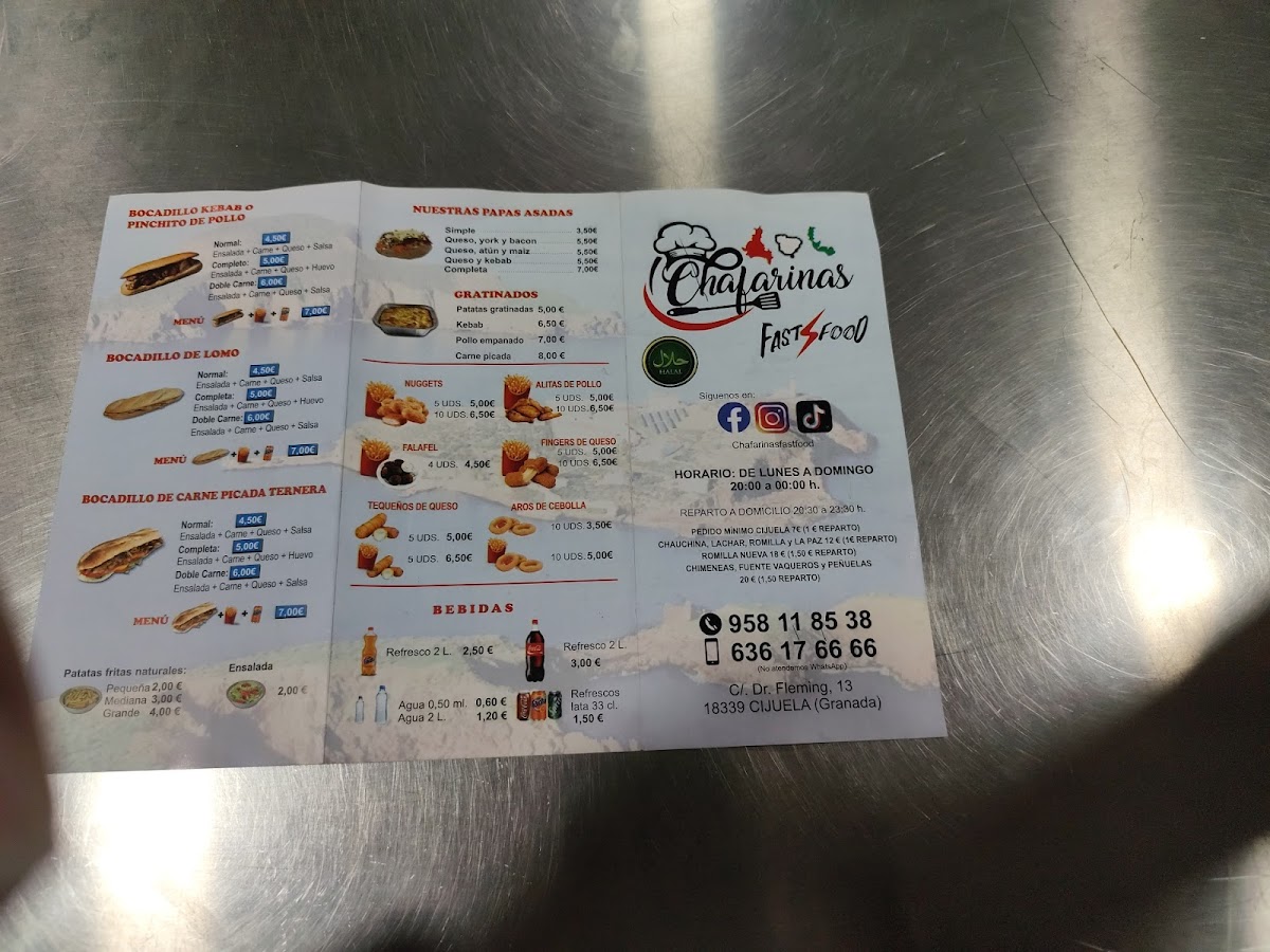 Chafarinas fast food Photo Menu 3