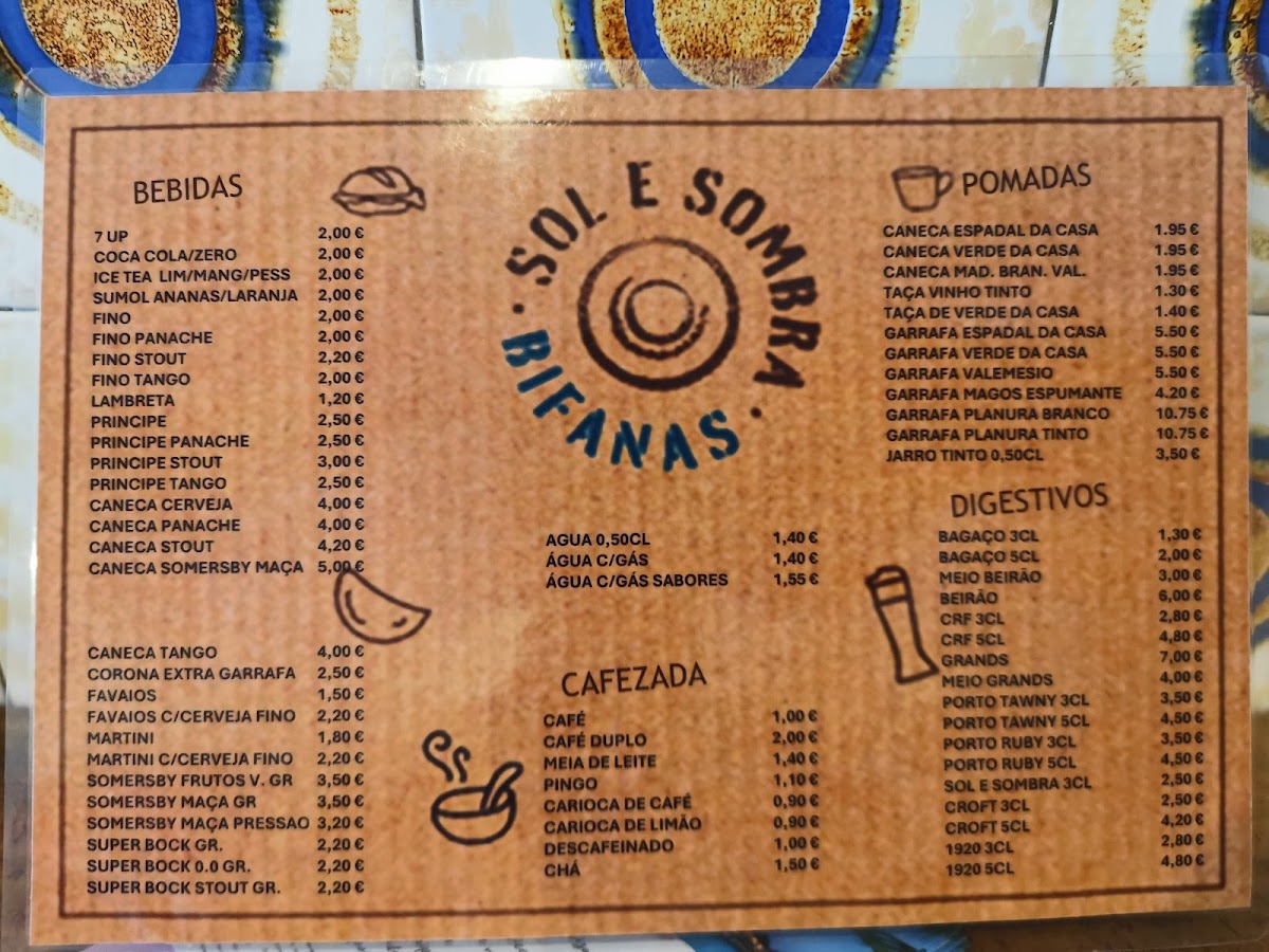 Sol e Sombra Bifanas Photo Menu 7