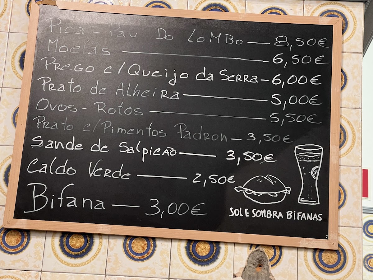 Sol e Sombra Bifanas Photo Menu 8