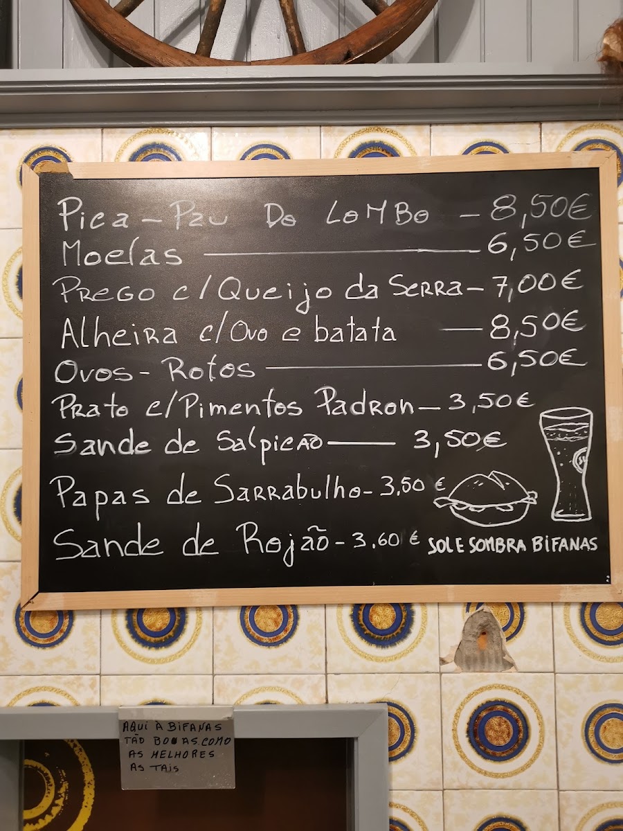 Sol e Sombra Bifanas Photo Menu 9