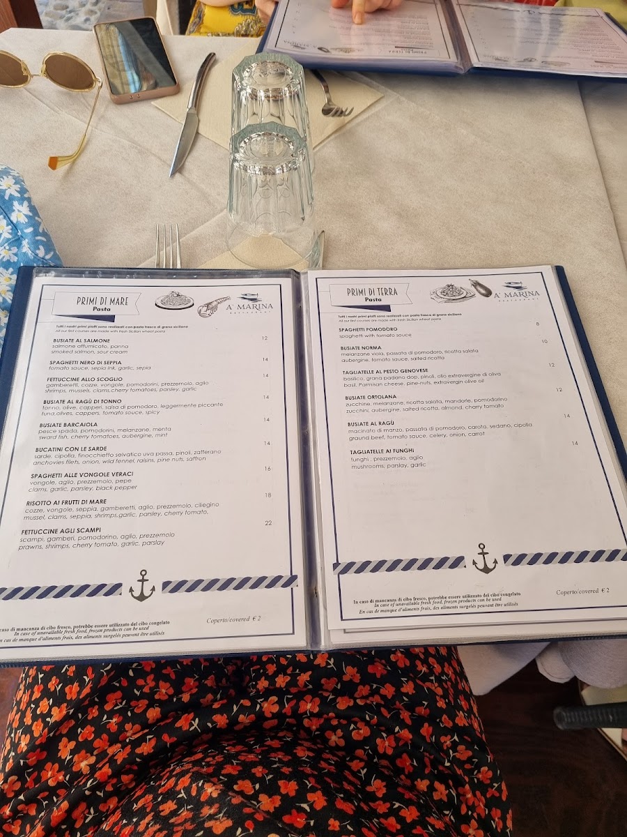 A' Marina Restaurant Photo Menu 5