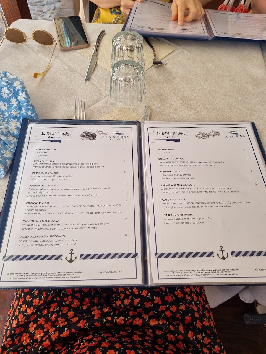 A' Marina Restaurant Photo Menu 6