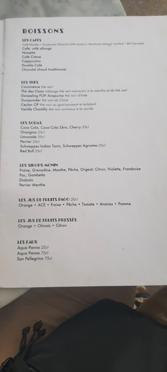 Le Forbin restaurant Italien Aix en Provence Photo Menu 10