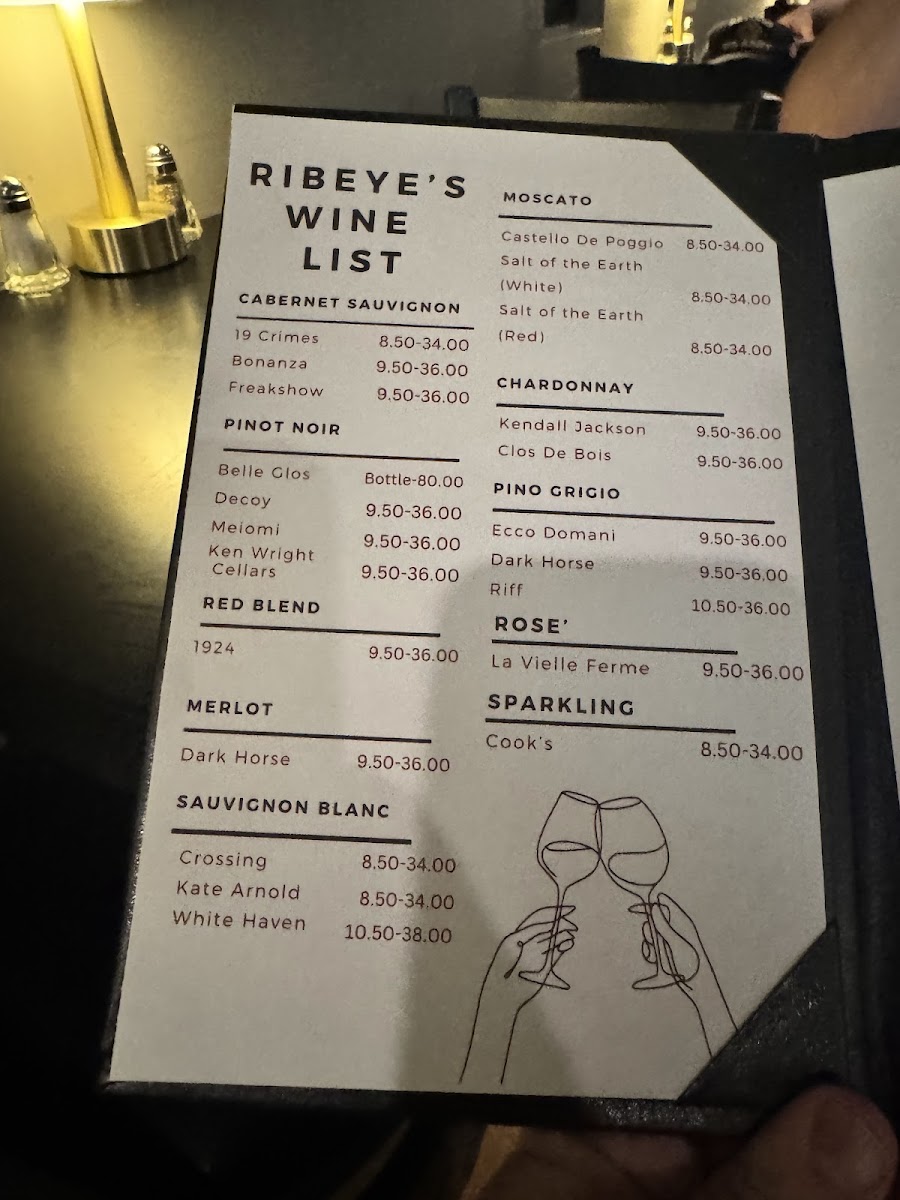 Ribeye's Steak House Photo Menu 3