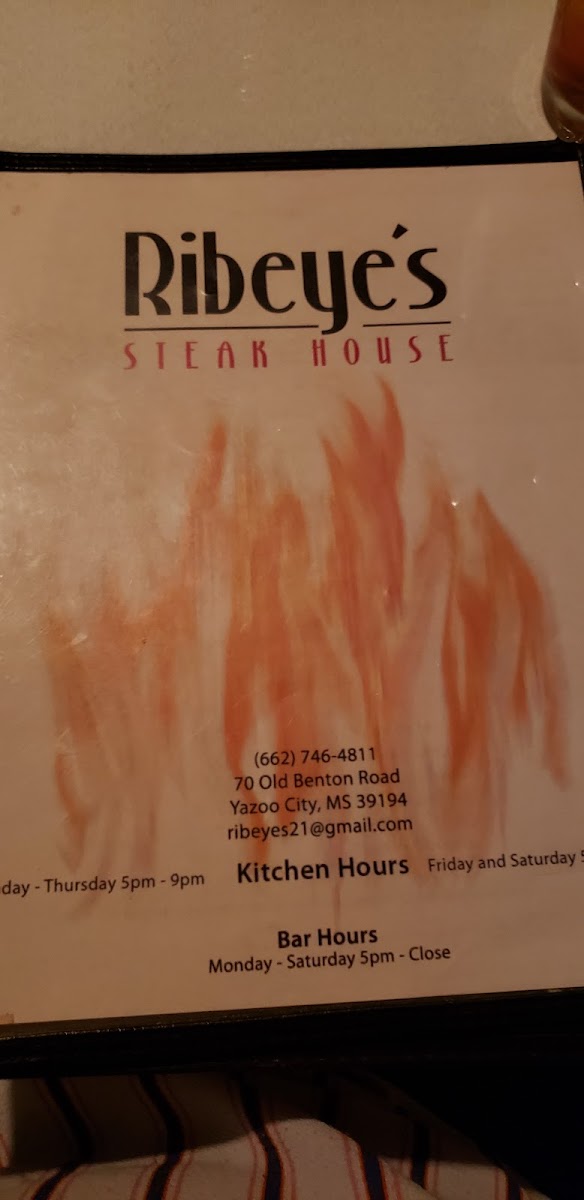 Ribeye's Steak House Photo Menu 9