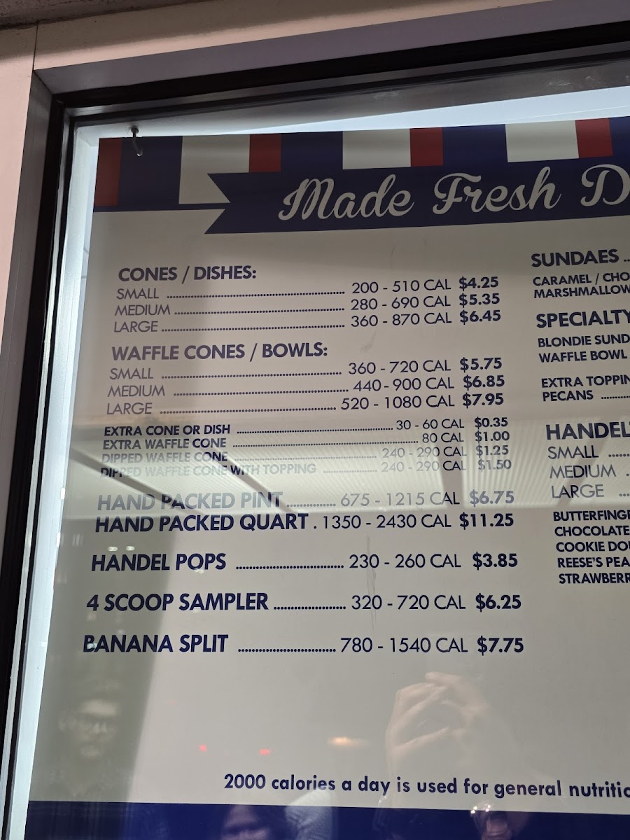 Handel's Homemade Ice Cream Photo Menu 3