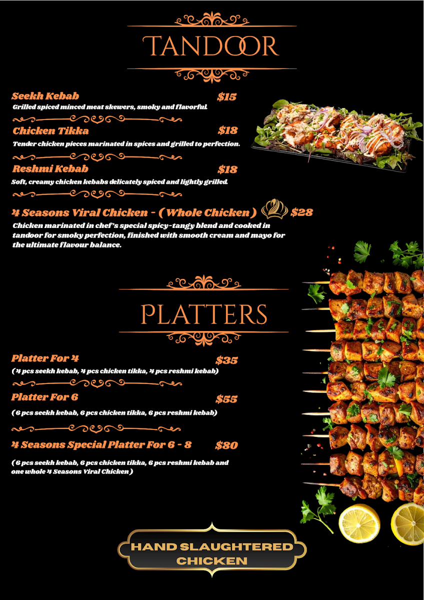 4 Seasons Kitchen Indian Restaurant Photo Menu 5