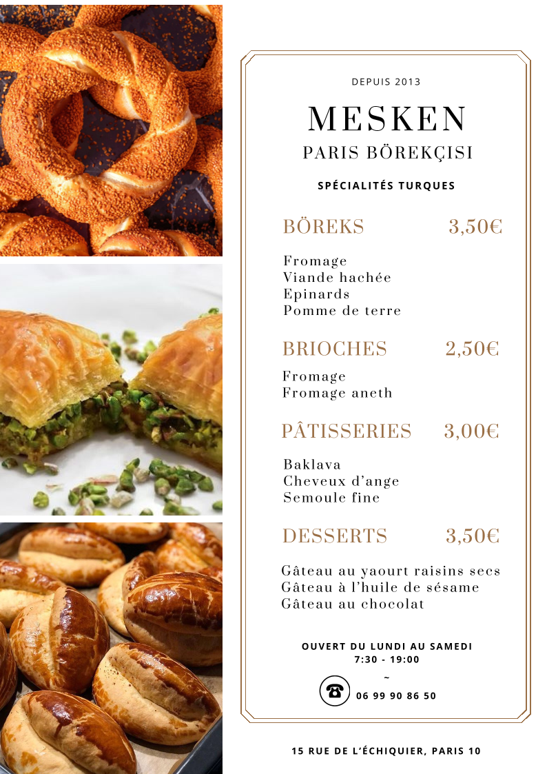 Mesken - Paris Börekçisi Photo Menu 1