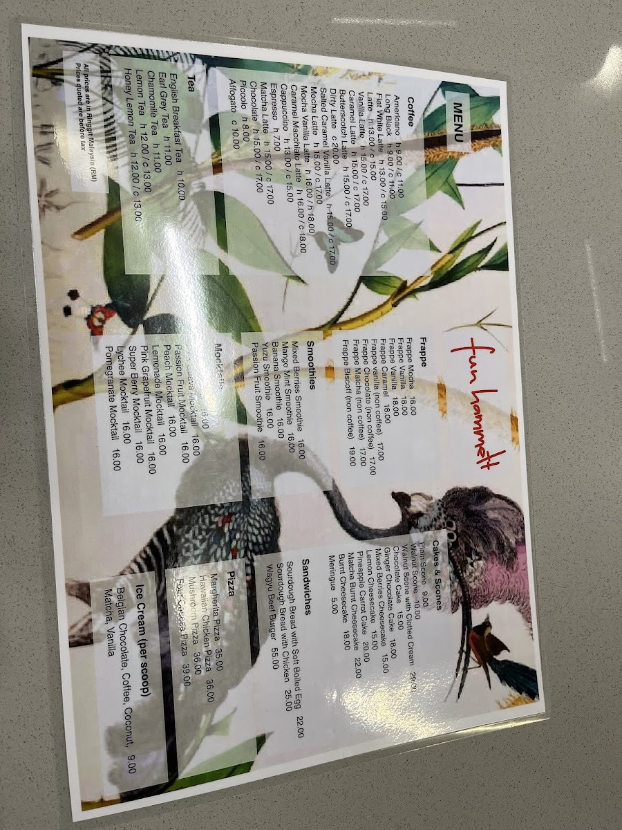 Fun Hammett Photo Menu 1