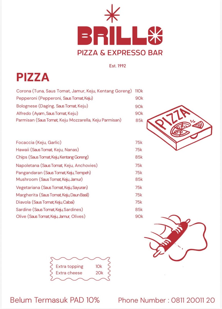 Brillo Pizza Photo Menu 2