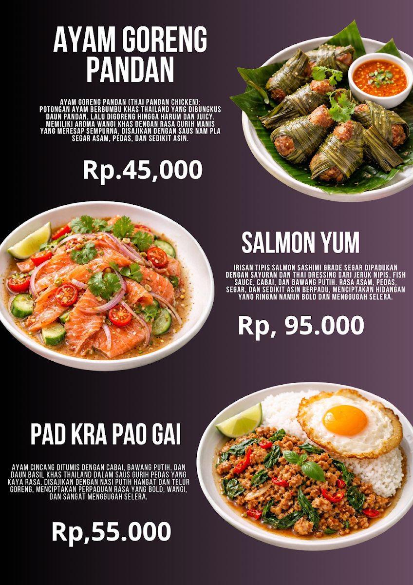Authentic Thai Street food By Somtum.Bali Photo Menu 3