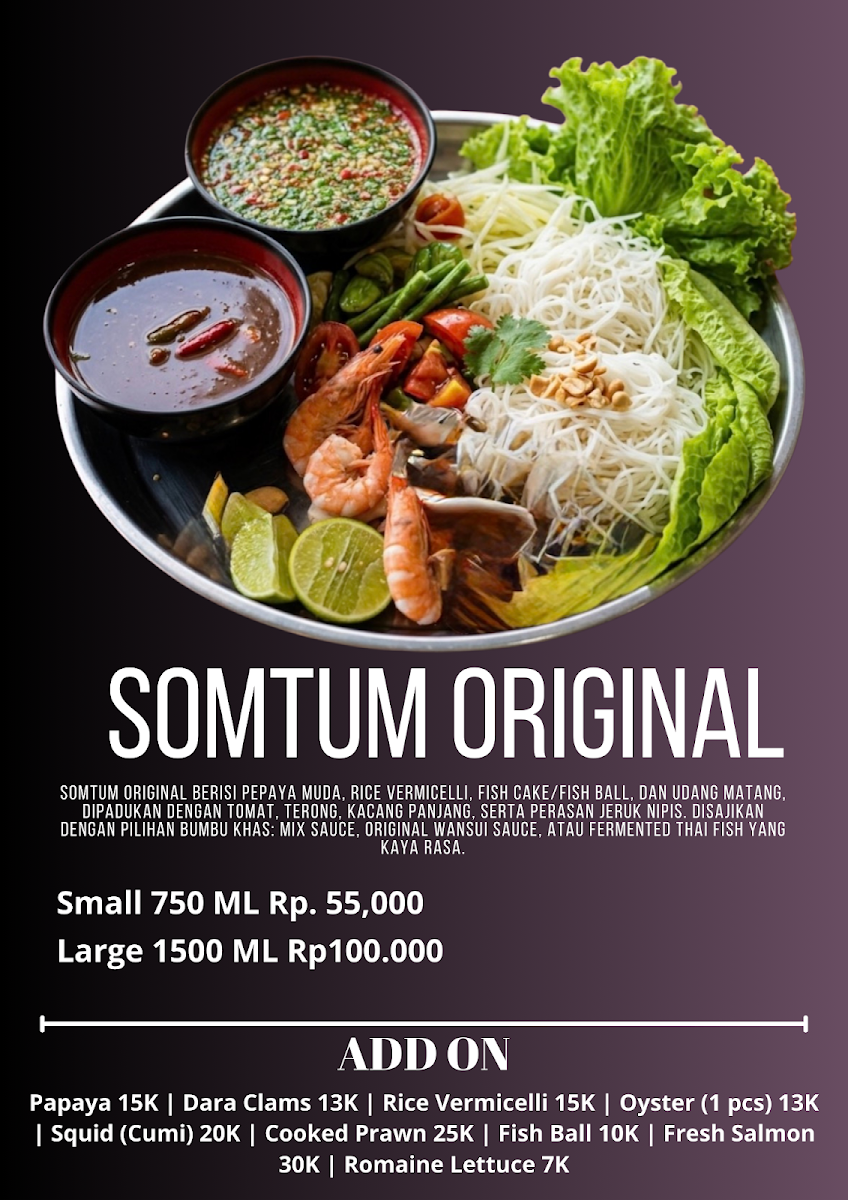 Authentic Thai Street food By Somtum.Bali Photo Menu 4