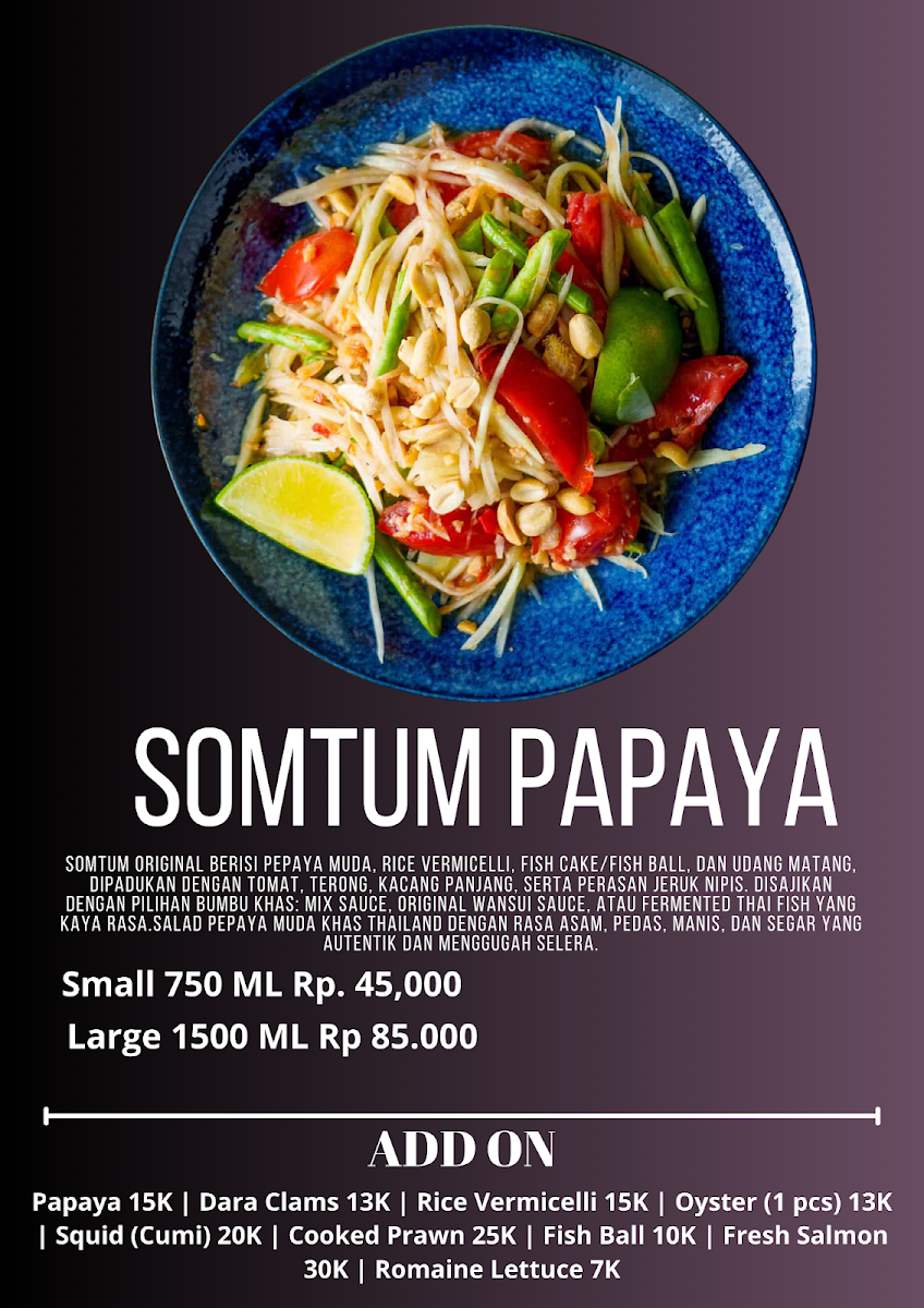 Authentic Thai Street food By Somtum.Bali Photo Menu 6