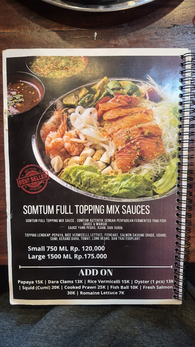 Authentic Thai Street food By Somtum.Bali Photo Menu 8