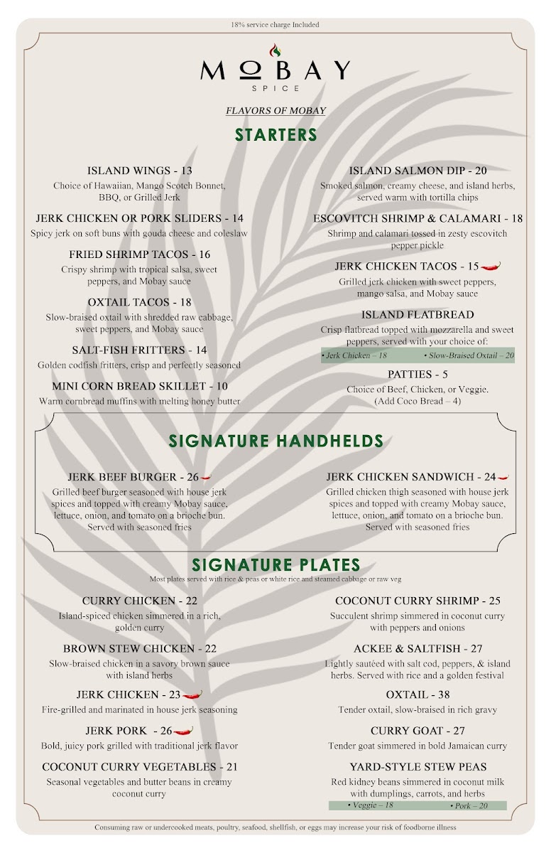 Mobay Spice Atlanta Photo Menu 1
