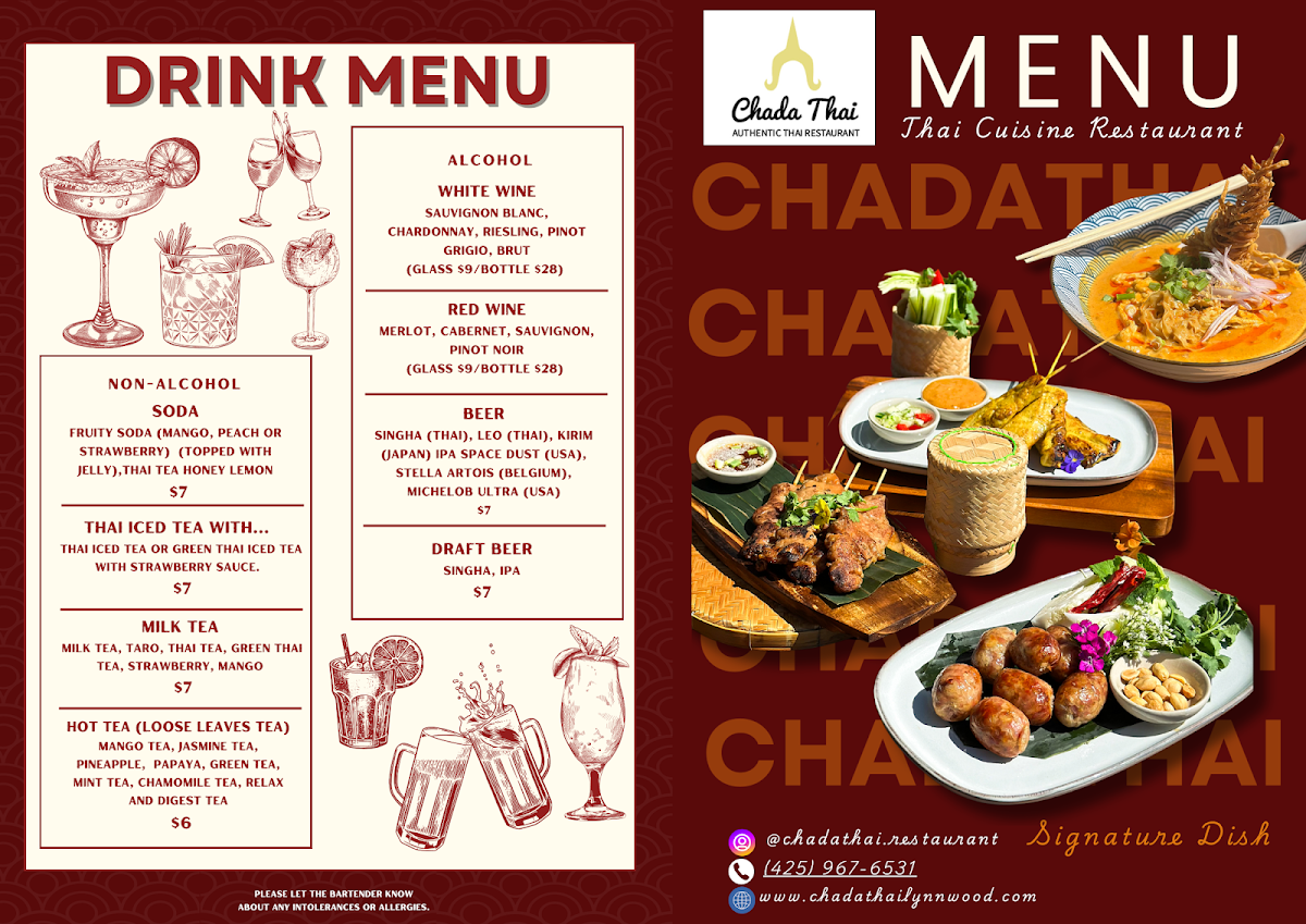 Chada Thai Lynnwood Photo Menu 4
