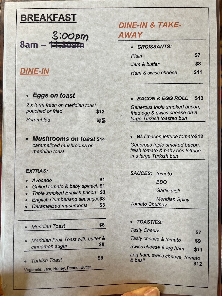 Meridian Cafe Photo Menu 4