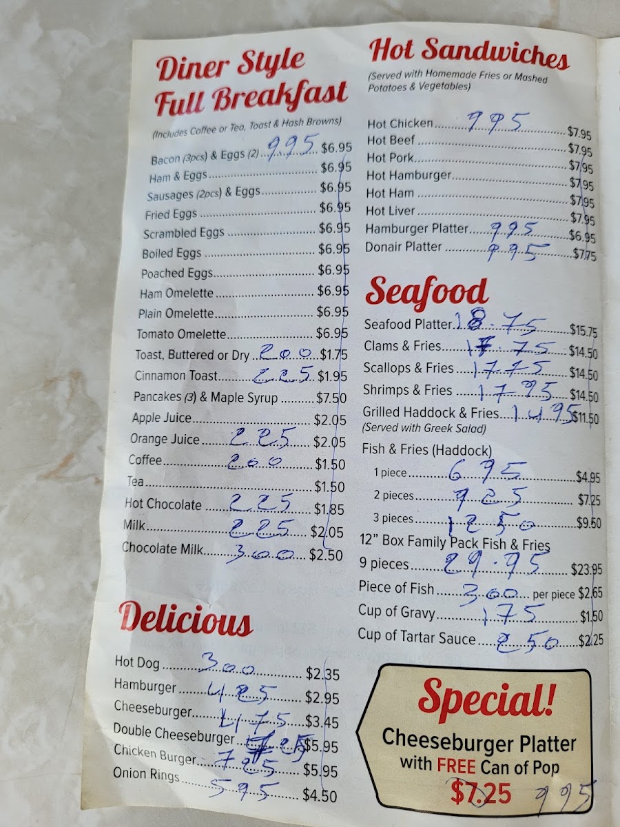 Lakeside Family Restaurant & Pizza Photo Menu 1