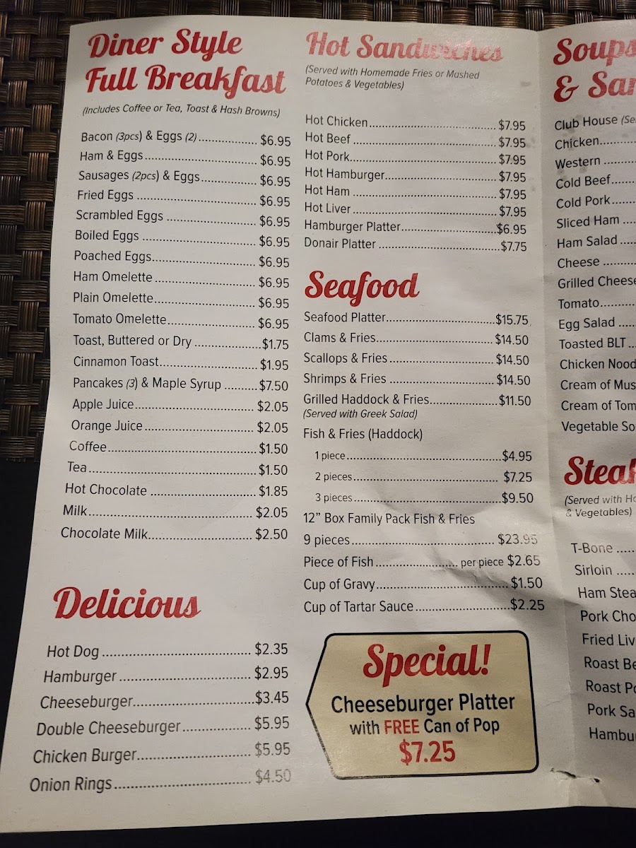 Lakeside Family Restaurant & Pizza Photo Menu 5