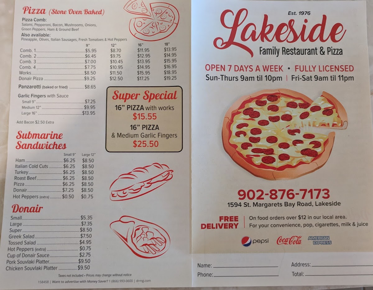 Lakeside Family Restaurant & Pizza Photo Menu 7