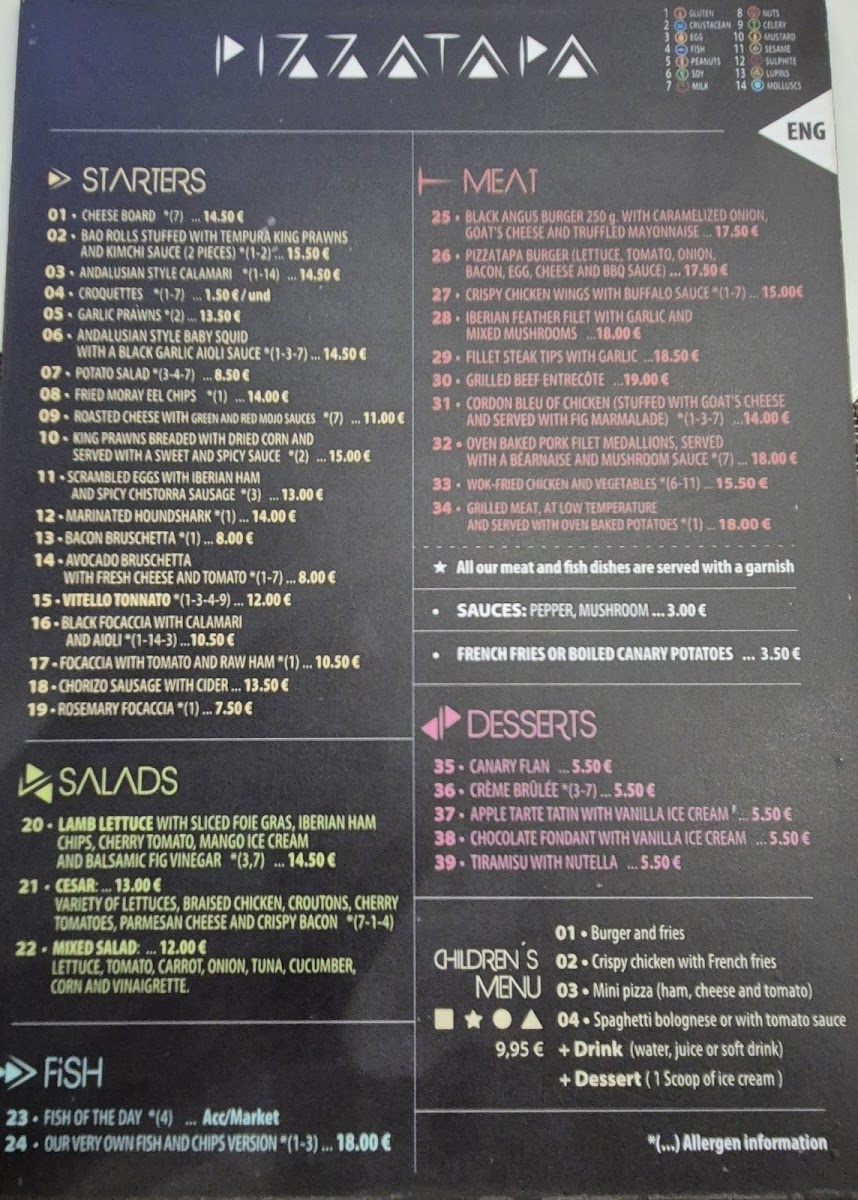 PizzaTapa Photo Menu 4