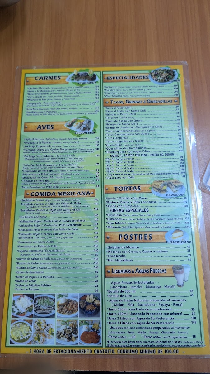 Restaurant Familiar: Viva Tabasco! Photo Menu 1