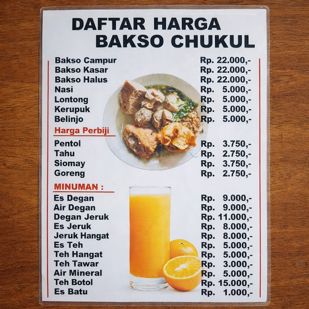 Bakso Chukul Photo Menu 1