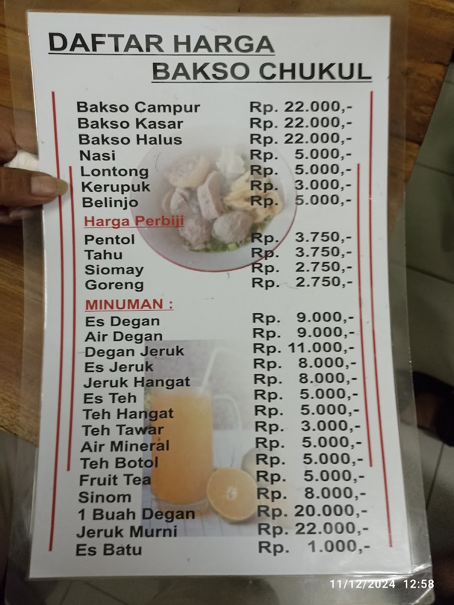 Bakso Chukul Photo Menu 10