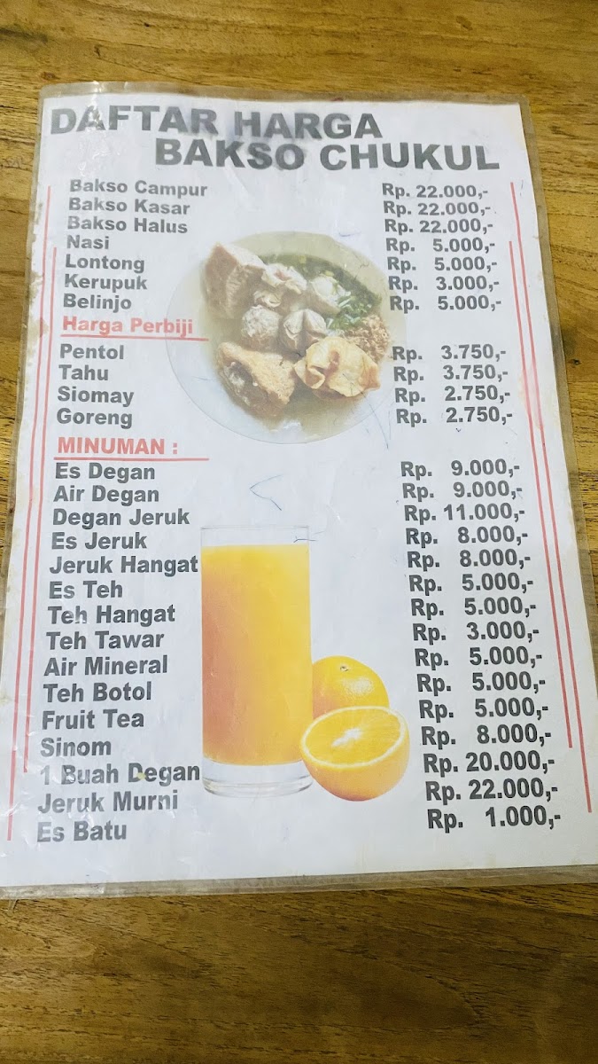Bakso Chukul Photo Menu 2
