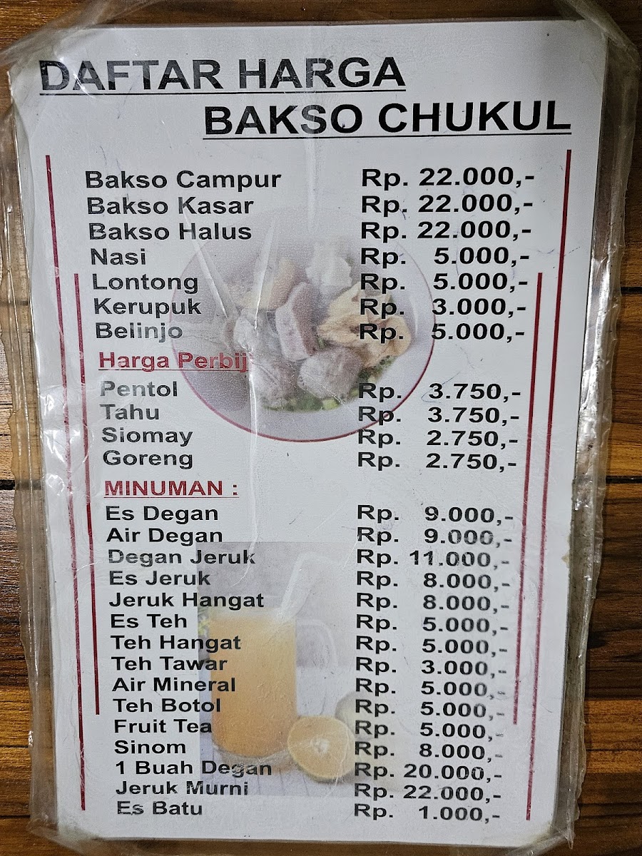 Bakso Chukul Photo Menu 4