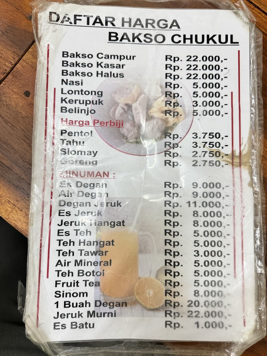Bakso Chukul Photo Menu 5