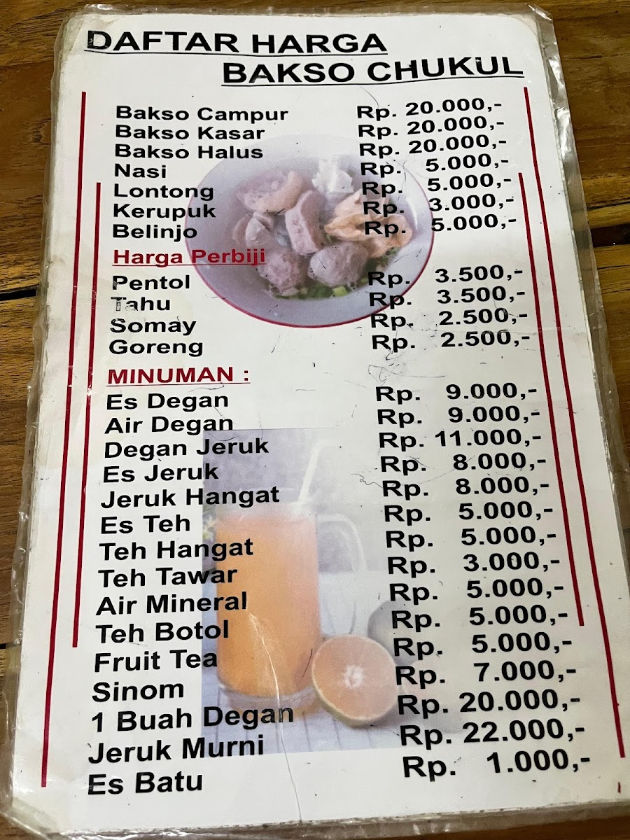 Bakso Chukul Photo Menu 9