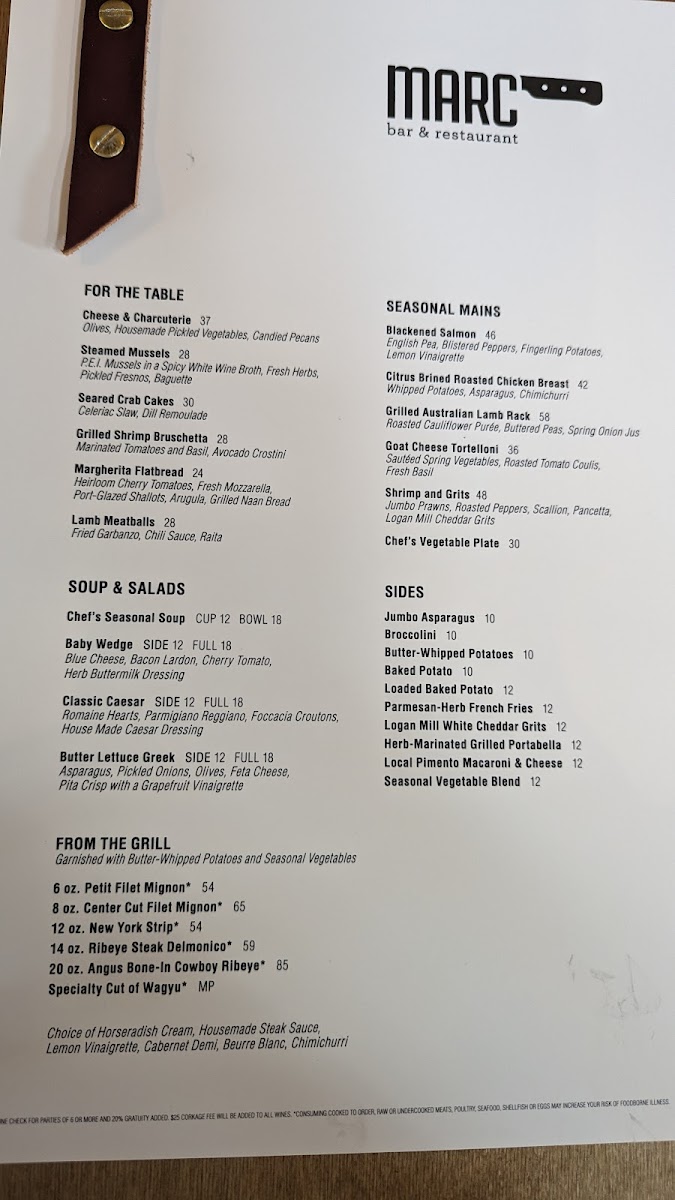 Marc Bar & Restaurant Photo Menu 5