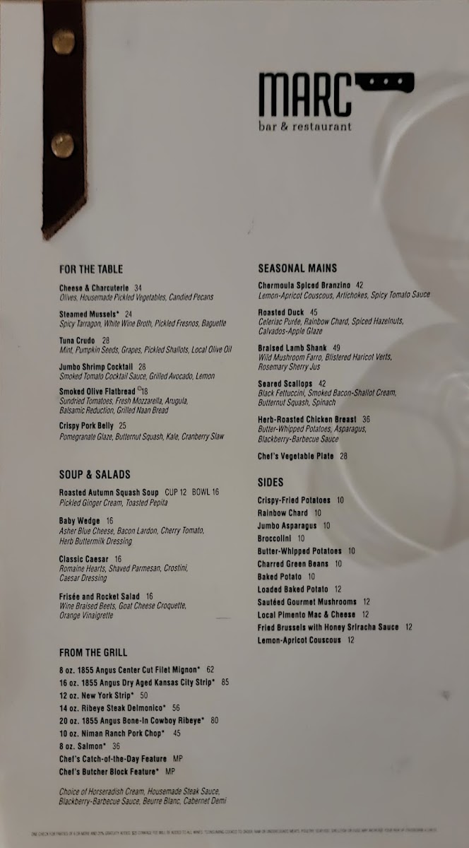Marc Bar & Restaurant Photo Menu 8