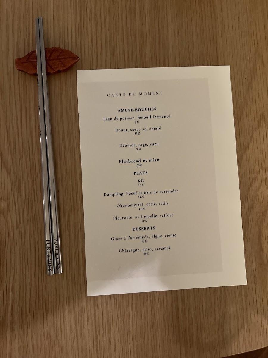 Restaurant Pure & V Photo Menu 2