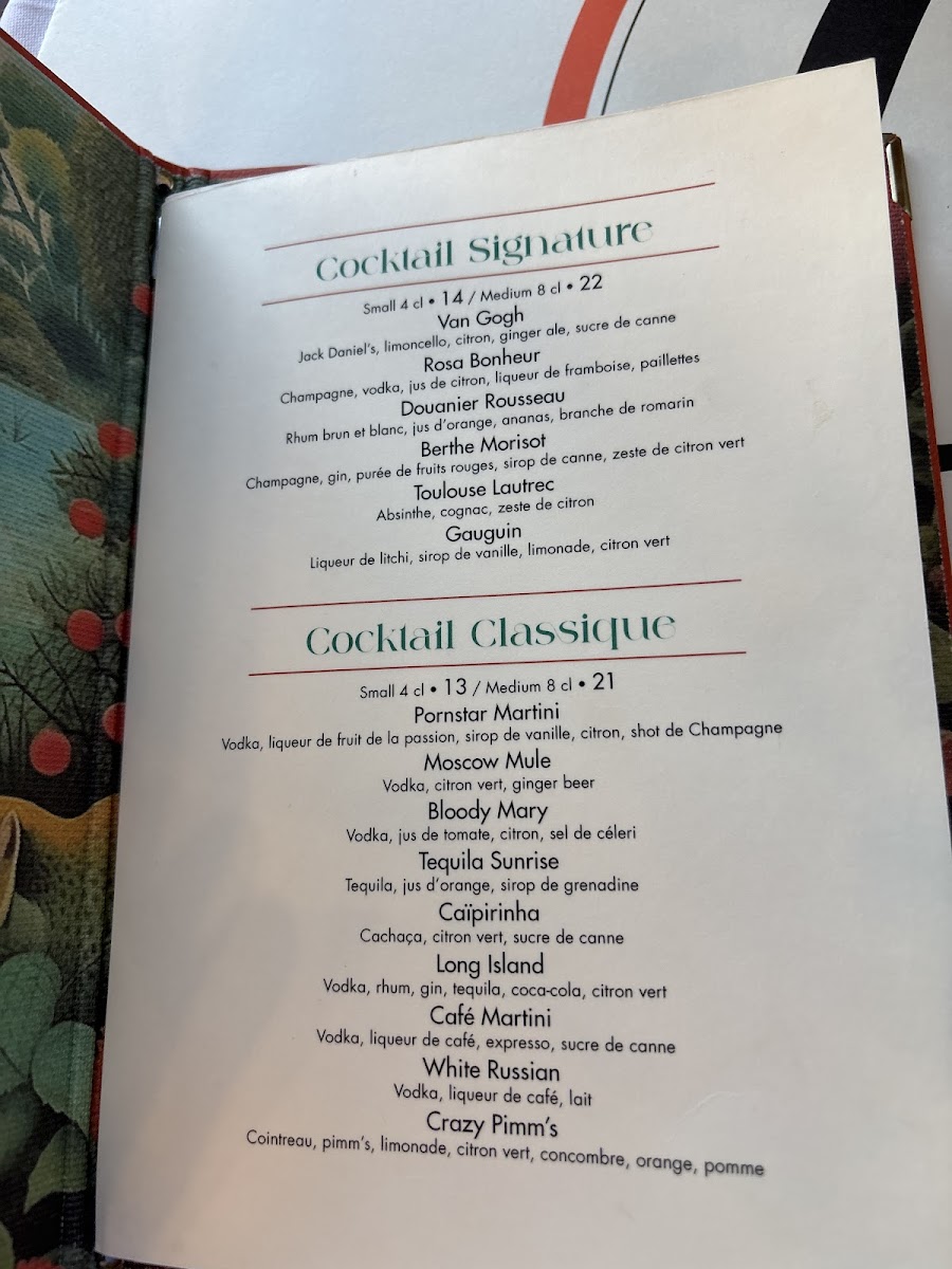 Café d’Orsay Photo Menu 2